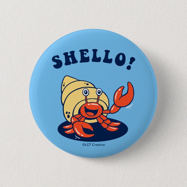 Shello 6 Cm Round Badge (Front)