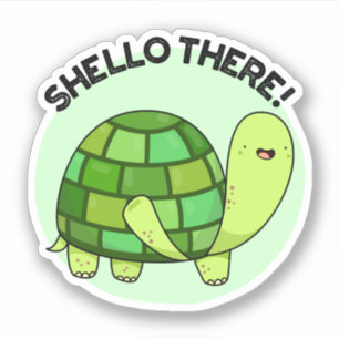 Shello There Funny Tortoise Pun 