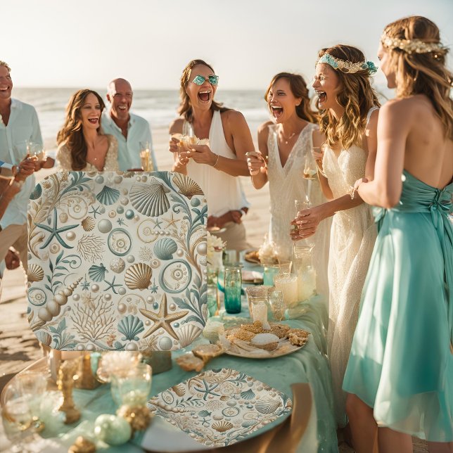 Shells 7-Inch Paper Plate from the Pearl Coast Ele (Creator Uploaded)