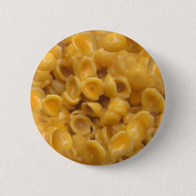 shells and cheese 6 cm round badge (Front)
