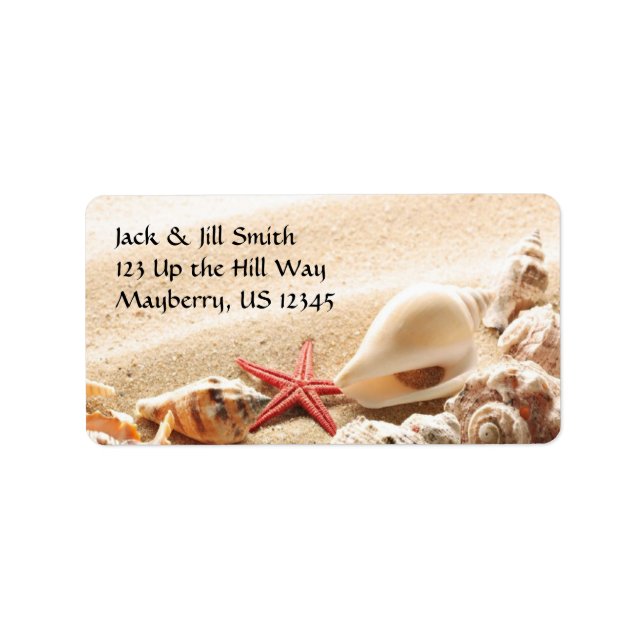 Shells and Starfish Address Label (Front)