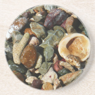Shells, Rocks and Coral Nature Photography Coaster