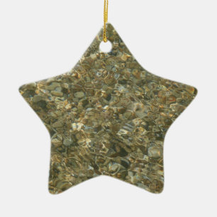 Shells Under Rippling Water Ceramic Tree Decoration