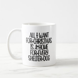 Shelter Dog Christmas Mug