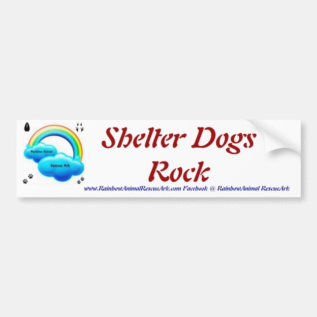 Shelter Dogs Bumper Sticker (Front)