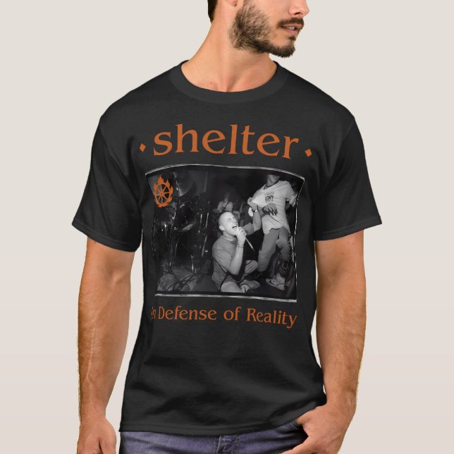 Shelter In Defence Of Reality T-Shirt (Front)