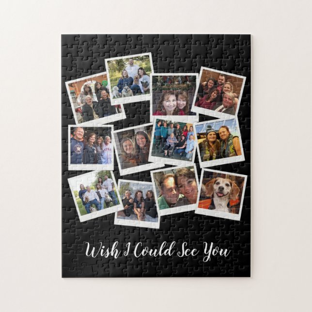 Shelter In Place Photo Collage Modern Coronavirus Jigsaw Puzzle (Vertical)