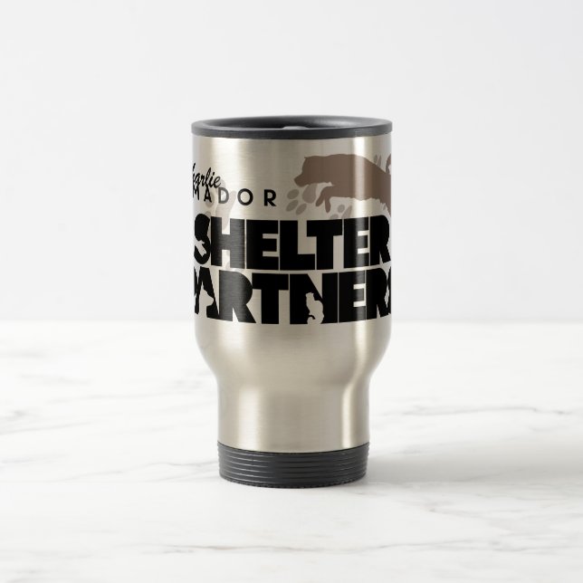 SHELTER Partners Logo Custom Travel Mug (Center)