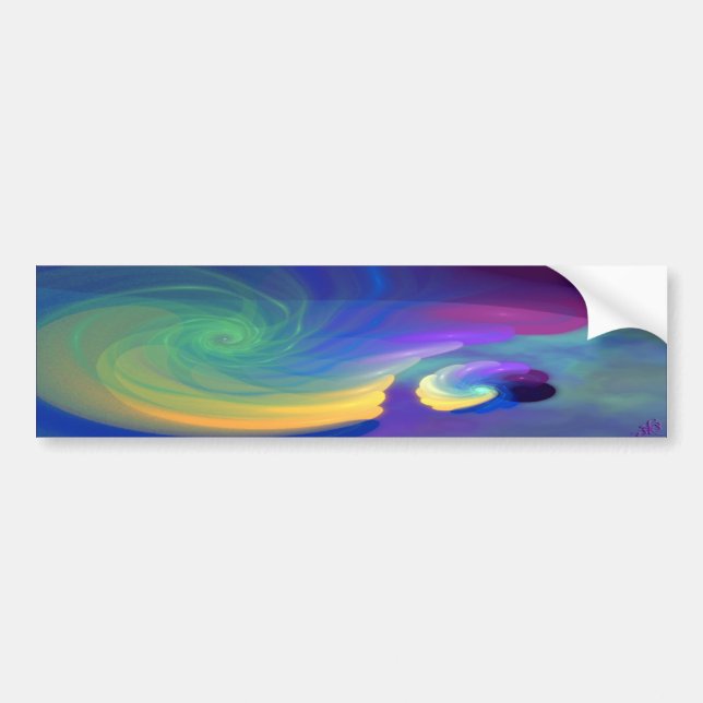 Sheltered Life Abstract Art Bumper Sticker (Front)