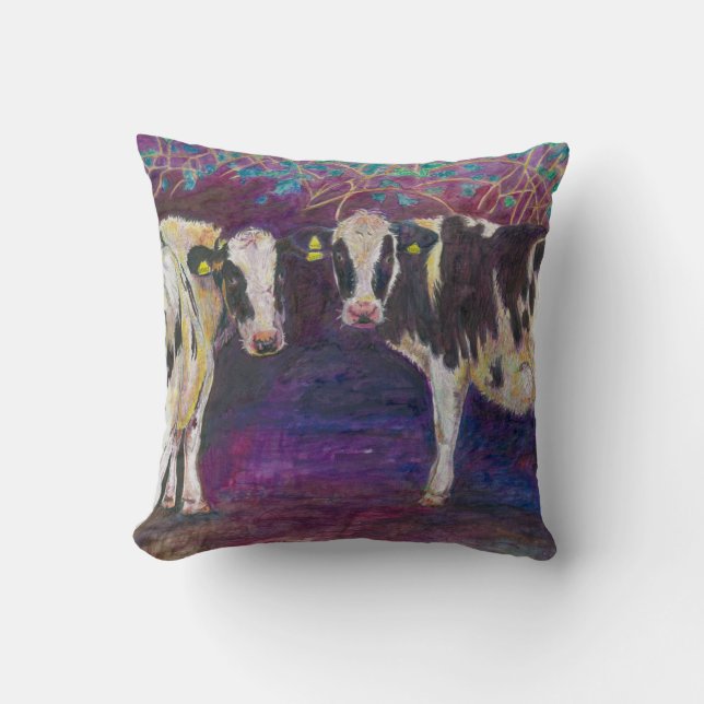 Sheltering cows 2011 cushion (Front)