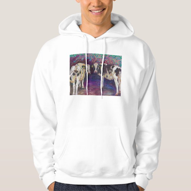 Sheltering cows 2011 hoodie (Front)