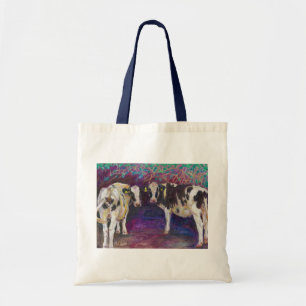 Sheltering cows 2011 tote bag