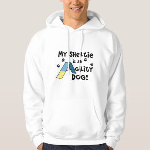 Sheltie Agility Dog Hooded Sweatshirt