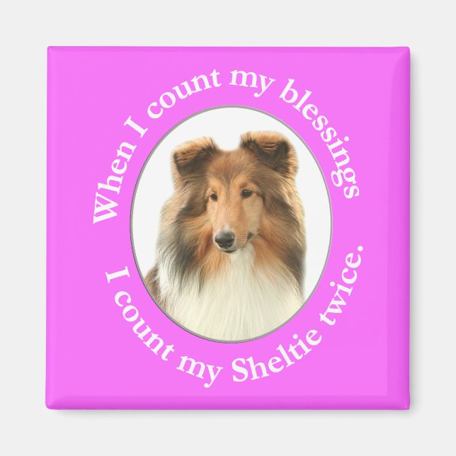 Sheltie Blessing Magnet (Front)