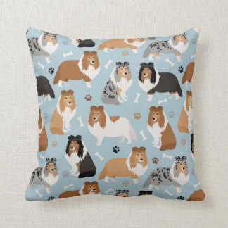 Sheltie Bones and Paws Cushion