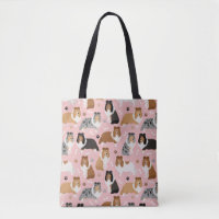 Sheltie Bones and Paws Tote Bag