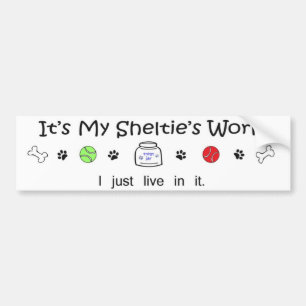 sheltie bumper sticker