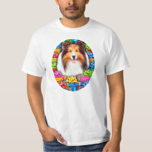 Sheltie Christmas Open Gifts Sable T-Shirt