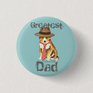 Sheltie Dad 3 Cm Round Badge