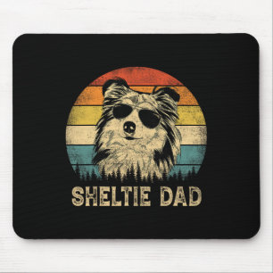 Sheltie Dad Dog Lovers Father's Day Tee Mouse Mat