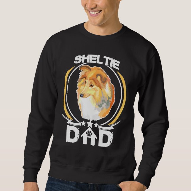 Sheltie Dad For Dog Fathers Day Tee Men (Front)