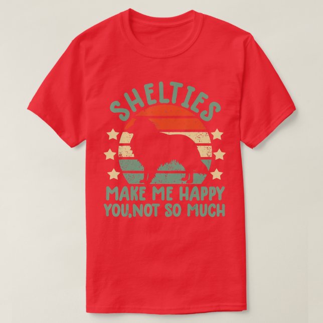 sheltie dog gifts sheltie shirt Sheltie Shetland S (Design Front)