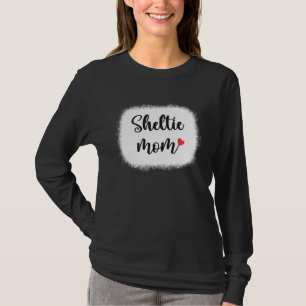 Sheltie Dog Mom Womens Shetland Sheepdog T-Shirt