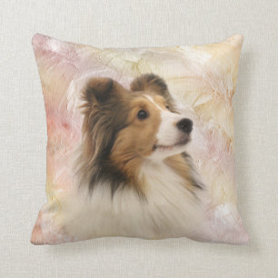 Sheltie face cushion