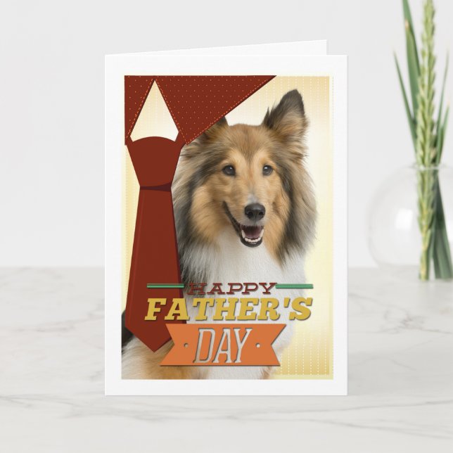 Sheltie Father's Day Card (Front)