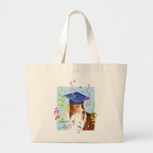 Sheltie Graduate Large Tote Bag