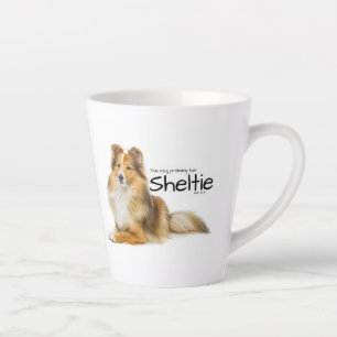 Sheltie Hair Latte Mug