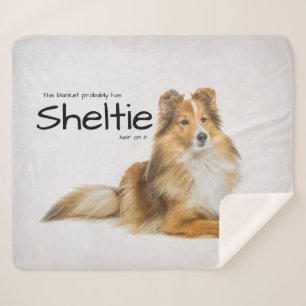 Sheltie Hair Sherpa Blanket