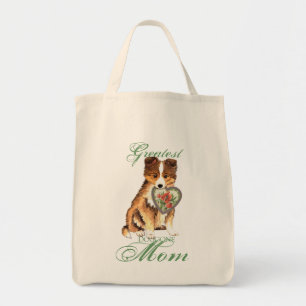 Sheltie Heart Mom Tote Bag