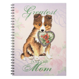 Sheltie Heart Mum Notebook