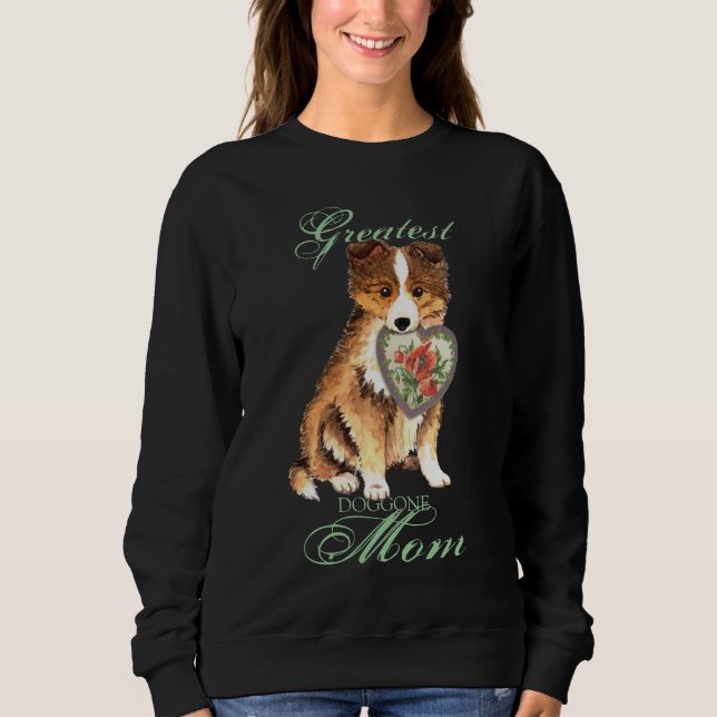 Sheltie Heart Mum Sweatshirt (Front)