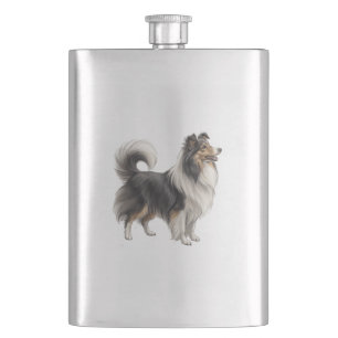 Sheltie Hip Flask