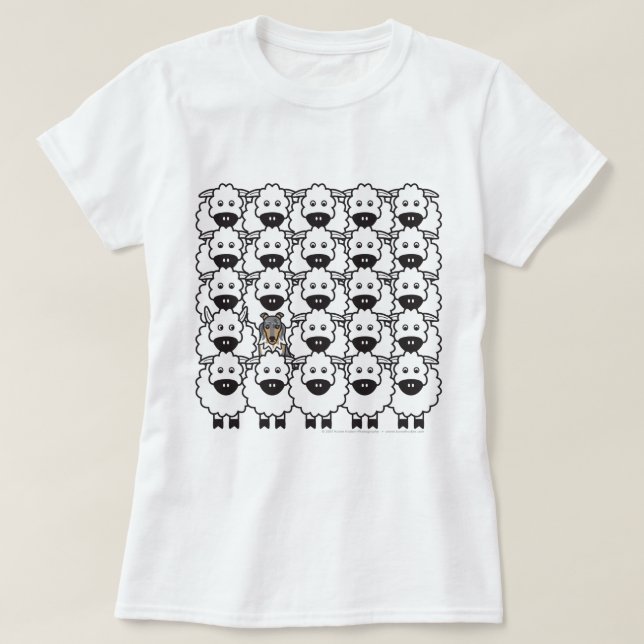 Sheltie in the Sheep T-Shirt (Design Front)