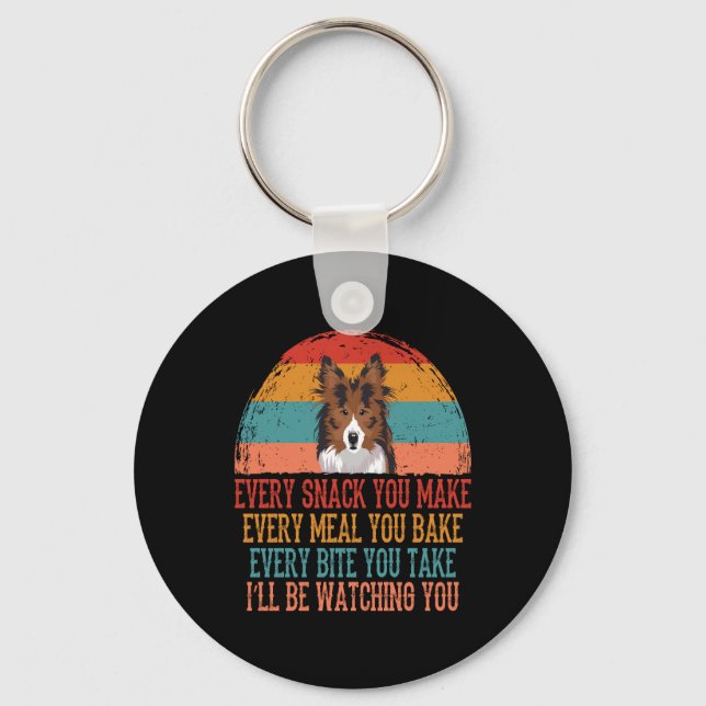 Sheltie Key Ring (Front)