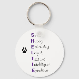 Sheltie Keychain