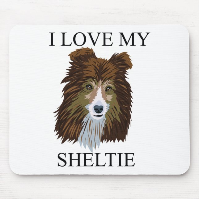 SHELTIE Love! Mouse Mat (Front)