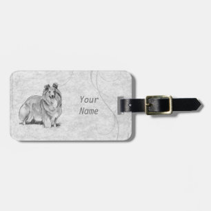 Sheltie Luggage Tag