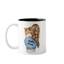 Sheltie Mama Brunette with Sable Shetland Sheepdog