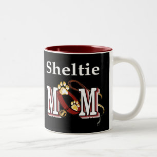 Sheltie MOM Gifts Two-Tone Coffee Mug