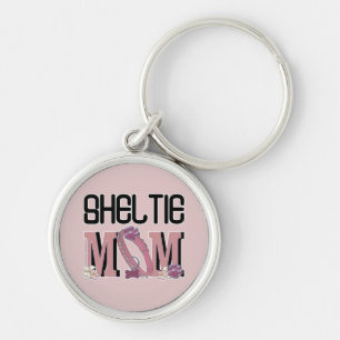 Sheltie MOM Key Ring