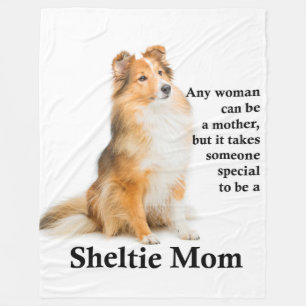 Sheltie Mum Fleece Blanket