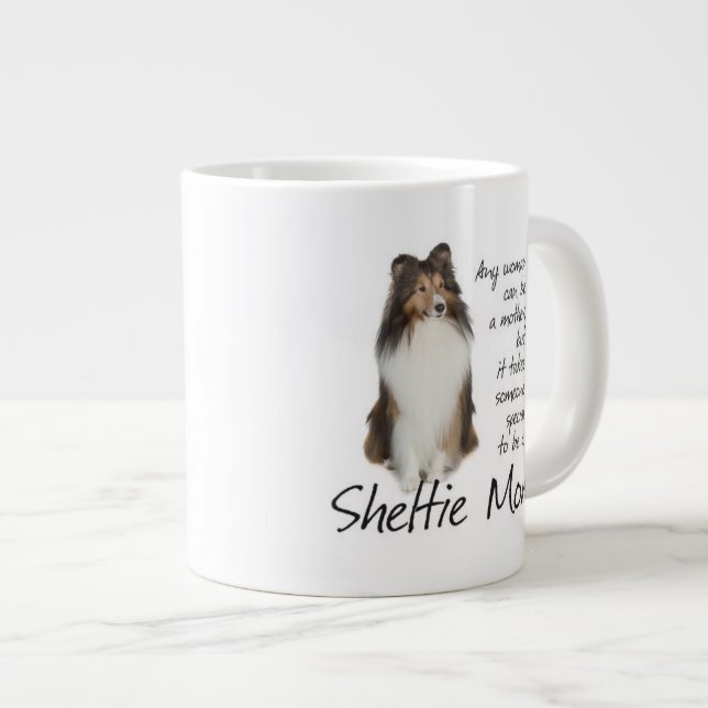 Sheltie Mum Jumbo Mug (Front Right)