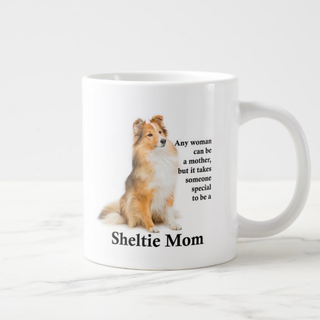 Sheltie Mum Jumbo Mug (Right)