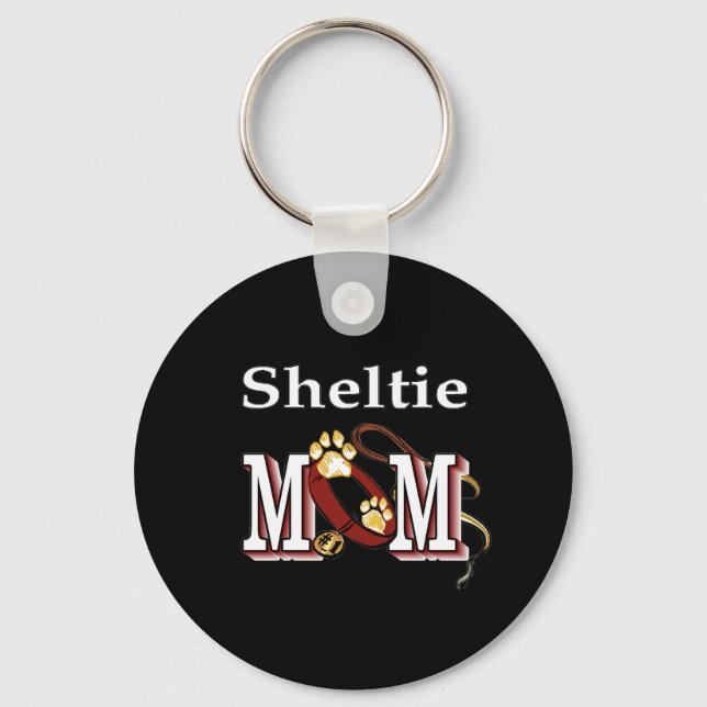 sheltie mum Keychain (Front)