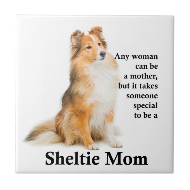 Sheltie Mum Tile (Front)
