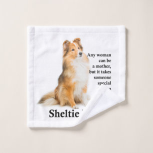 Sheltie Mum Wash Cloth